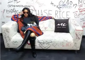  ??  ?? Cardi B visits Music Choice at Music Choice on April 10, 2018 in New York City. — AFP