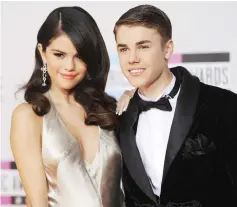  ??  ?? Bieber with Gomez, back when they were still an item.