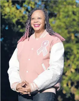  ?? BRAD HORRIGAN | HARTFORD COURANT ?? Semaria Cobb, wearing a jacket her brother made for her, says her stubbornne­ss saved her.