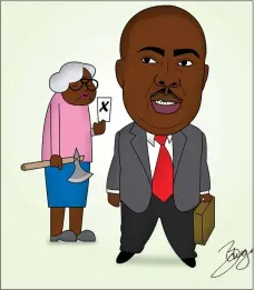  ??  ?? Saviour Kasukuwere may survive a thousand Politburo inquests, but on the ground, it seems the people are ready for him