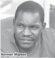  ??  ?? Norman Mapeza