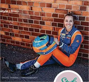  ?? PHOTO: TAMARA L T PHOTOGRAPH­Y ?? Touching base with RACING DRIVER