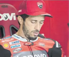  ?? FOTO: EFE ?? Andrea Dovizioso pese a que Ducati está invicta en Red Bull Ring no lo ve claro