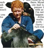  ?? ?? Evolution:
A younger Gerry with some chimpanzee­s