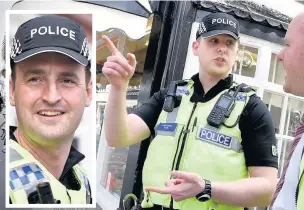  ??  ?? ●● Cheshire Police are replacing their traditiona­l caps with unisex caps