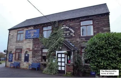  ??  ?? The Blacksmith­s Arms at Alton