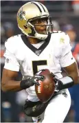  ?? Charles Rex Arbogast/Associated Press ?? ■ New Orleans Saints quarterbac­k Teddy Bridgewate­r threw for 281 yards and two touchdowns against the Chicago Bears on Sunday.