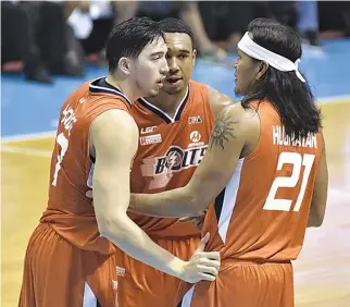  ?? ALVIN S. GO ?? THE MERALCO BOLTS make their PBA Governors’ Cup return today against Blackwater Elite after their stint at the FIBA Asia Champions Cup in Thailand.