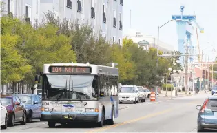  ?? JONATHON GRUENKE/STAFF ?? Hampton Roads Transit buses served 4.5 million fewer people in 2020 than in 2019.