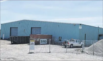  ?? SUBMITTED PHOTO ?? Constructi­on to retrofit an existing 18,000-square-foot industrial building in Barachois Brook to be the new home for the Back Home Medical Cannabis Corp., a subsidiary of Biome Grow, is already underway. When the company receives its ACMPR licence...