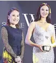  ??  ?? Dr. Aivee Teo and Catriona Gray.