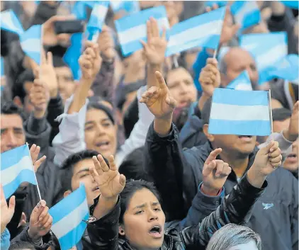  ?? S. BOEMO ?? Evangélico­s. Cuarenta mil personas de ese credo se reunieron en el Obelisco el 25 de mayo pasado.