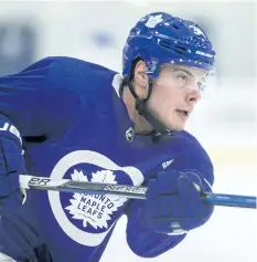  ?? TORONTO SUN FILES ?? Auston Matthews will play only his second hometown game since entering the NHL as the Leafs visit the Arizona Coyotes on Thursday.