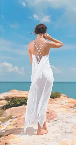  ??  ?? Jasmine Wallis of Wallis &amp; Jazz label has created a new collection for Diner en Blanc and its white theme