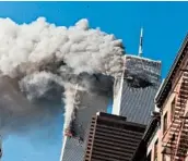  ?? RICHARD DREW/AP 2011 ?? Smoke rises from the twin towers after hijacked planes crashed into the World Trade Center in New York City.