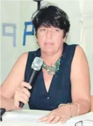  ?? ?? Irina Pérez, presidenta de la Federación Dominicana de Vela.