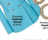  ??  ?? Chaqueta, Gabriela Hearst (139 €). Pendientes, Pandora (69 €).