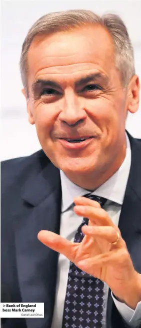  ?? Daniel Leal-Olivas ?? Bank of England boss Mark Carney