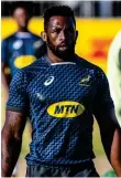  ??  ?? Outbreak: Covid-19 has struck Kolisi and the Boks