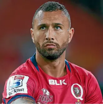  ?? PHOTO: GETTY IMAGES ?? Experience­d first-five Quade Cooper is out of favour with the Queensland Reds.