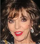  ??  ?? Staying cool: Joan Collins