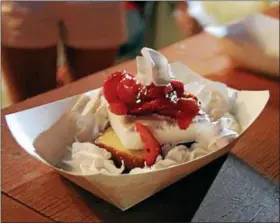  ?? PHOTO COURTESY OF BRANDYWINE HEALTH FOUNDATION ?? Find this signature shortcake at the Brandywine Strawberry Festival.