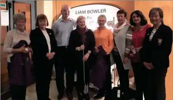  ??  ?? Prize-winners in the 18 holes strokes (medal) ladies’ competitio­n sponsored by Wexford club profession­al Liam Bowler.