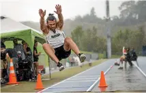  ?? WARWICK SMITH/STUFF ?? Jordan Peters heads the Winter Track and Field Series leaderboar­d ahead of the Palmerston North meeting next weekend.