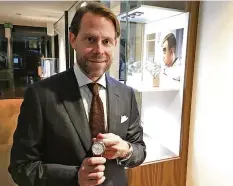  ?? LHA ?? Rolf Studer ist Co-CEO des Uhrenherst­ellers Oris aus Hölstein.
