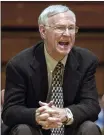  ?? TOM GANNAM — THE ASSOCIATED PRESS ?? Three Rivers Community College basketball coach Gene Bess retires as the winningest coach in college basketball.