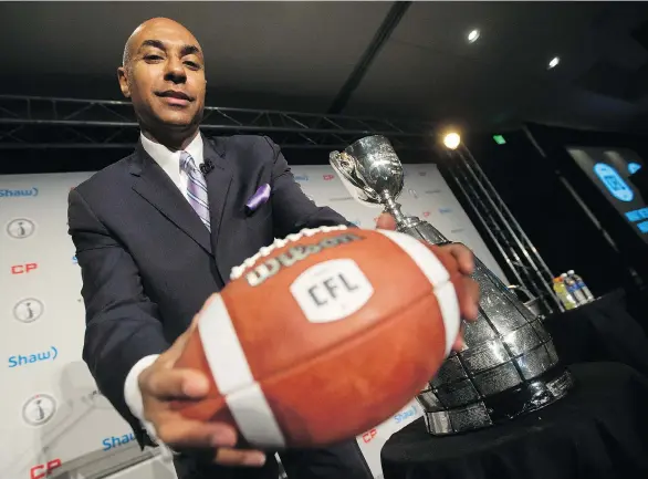  ?? JOHN WOODS/ THE CANADIAN PRESS FILES ?? CFL commission­er Jeffrey Orridge has shown himself to be unafraid to ponder changes in the game.