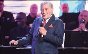  ?? Evan Agostini / AP ?? Tony Bennett has canceled his fall and winter 2021 tour dates; with the legendary crooner is pulling out of concerts in New York, Maryland, Connecticu­t, Arizona, Oklahoma and Canada.