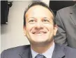  ??  ?? Leo Varadkar wants to focus on the Good Friday deal