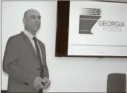  ?? / Doug Walker ?? Terminal Manager Wesley Barrell said the new inland port provides direct rail access to and from the port of Savannah and is expected to save regional manufactur­ers a lot of money on their freight charges — as well as wear and tear on the highway system.