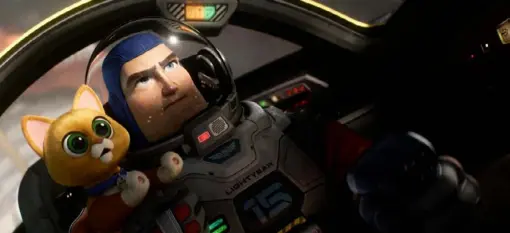  ?? Photo stills provided by Pixar ?? Chris Evans voices a new version of the classic "Toy Story" character in Pixar's "Lightyear."