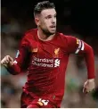  ??  ?? INJURY DOUBT: Liverpool captain Jordan Henderson