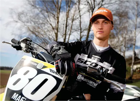  ?? Bild: Johan Persson ?? Förra säsongen blev Ken Bengtson svensk Mx2-mästare i motocross, men en handskada har hållit honom borta från crossträni­ngen hela vintern.