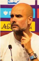  ??  ?? Guardiola: Sane advice