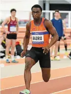  ?? | PHOTO : JOCELYNE RÉGENT ?? Maïwenn L’hévéder (HBA) a couru son 60 m en 7’’39. Mohammed Badru (Caen AC) a signé un chrono en 6’’78 sur la même distance