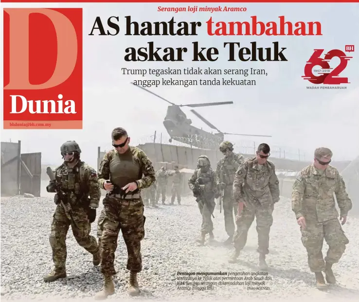 As Hantar Tambahan Askar Ke Teluk Pressreader