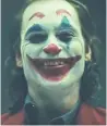  ?? YOUTUBE ?? Joaquin Phoenix as the Joker in a camera test video released by director Todd Phillips.