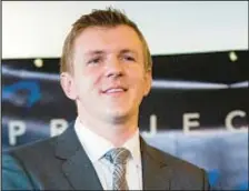  ?? AP ?? James O’Keefe, who founded Project Veritas 13 years ago and was the sting and smear outfit’s CEO, was kicked out by the company’s board over allegation­s of cruelty to staff members.