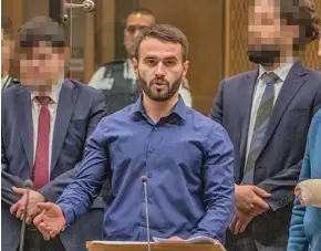  ??  ?? Mustafa Boztas, who was injured in the attack, told the gunman he was “dead even though you can breathe”.