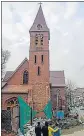  ?? ?? St. Lukes Church which was reopened for worshipper­s after more than 30 years, at Dalgate in Srinagar.