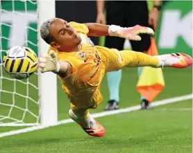  ?? AFP ?? Keylor Navas ha sido fundamenta­l para el Paris Saint-Germain.