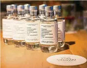  ??  ?? Kyro creates single botanical concentrat­es that allow them to produce gin throughout the whole year. — Wholly Spirits