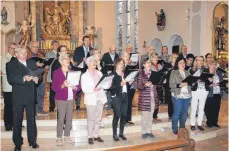 ?? SZ-FOTO: KURT EFINGER ?? Mit Marienlied­ern erfreute der Kirchencho­r das Gemüt.