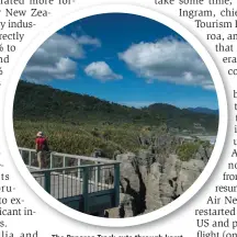  ?? ?? The Paparoa Track cuts through karst formations and ancient forests