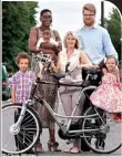  ??  ?? The family with Kathryn Knight and their custom-made bicycles