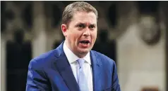  ?? SEAN KILPATRICK / THE CANADIAN PRESS ?? In a tweet Wednesday, Conservati­ve Leader Andrew Scheer welcomed the prospect of a federal election fought on carbon tax models.